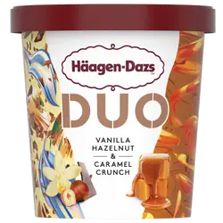 duo vanilla hazelnut and caramel crunch